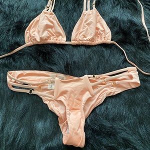 💎 LIKE NEW! Pink Beach Bunny Bikini SET!